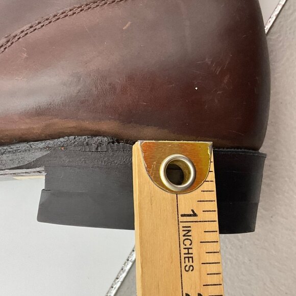 VTG Biltrite Golden Rebel 5 Brown Leather Lace-Up Boots FringeCountry Equestrian - Picture 10 of 14